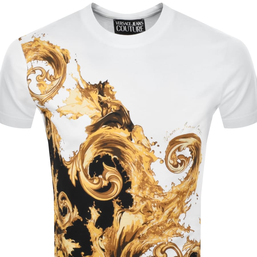 Versace Jeans Couture Barocco T Shirt White | Mainline Menswear us
